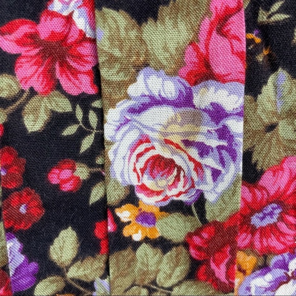 Vintage Leslie Fay 80s Floral Print Sports Top & Pencil Skirt Coordinates - Picture 11 of 14